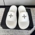 SM Cross Flower Classic Women's Leather Outerwear Strap 2024 Summer New Women's Slippers Thick Bottom Cross