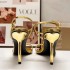 ZA2024 Summer New Sandals for Women in Large Size Square Head with Buckle, Open Toe, High Heels, Golden Women's Shoes