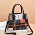 Handbag for women 2024 new atmospheric plaid women's bag, large capacity European and American casual shoulder bag, middle-aged crossbody bag trend