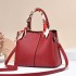 Mother's Day Gift: Mother's Bag, Red Bridal Wedding Bag, 2024 New Style, Simple and Elegant Handbag, Soft Leather Trendy