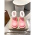 B * Home Big Head Rain Boots for Women 2023 New Candy Color Plush Rain Boots Waterproof and Anti Slip Thick Bottom Paris Rain Shoes for Women