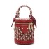 Cross border handbag for women in the spring of 2024, fashionable and retro style bucket bag, large capacity handheld shoulder crossbody bag