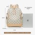 Checkerboard printed checkered backpack cross-border 2025 summer new item mother and child backpack casual travel mommy bag