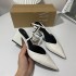 ZA New 2024 Summer Coarse Heels, Pointed Shallow Mouth High Heels, Women's Bags, Headless, Exposed Heels, Strap Sandals, Women's Trendy