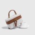 ZA Women's Bag 2024 New Popular Handbag Hard Fashion Small Square Bag Structure Bag Single Shoulder Mini Crossbody Bag