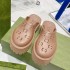 G Home Cave Shoes 2023 Spring/Summer New Collection: Thick Sponge Cake Bottom, Increased Headcover, Hollow Out Breathable Slippers for Women