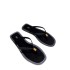 ZA Hot Sale 2024 Summer New Product: Small Gold Beads with Clamping Toe Flat Bottom Flip Floors for Wearing Beaded Beach Sandals for Women