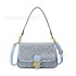 Pop bag 2023 new armpit bag jacquard shoulder crossbody bag flip cover fashionable retro versatile women's bag cross-border