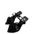 ZA High Heel Sandals 2024 Spring/Summer New Fashionable and Versatile Flower Pointed Black Rear Buckle French Style Women's Shoes