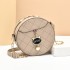 Live streaming recommendation women's bag 2024 summer new fashionable cat small round bag Korean version diamond grid embroidery thread single shoulder chain bag