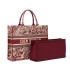 New high-end fashion light luxury tote bag zoo embroidery commuting bag large capacity versatile shopping handbag