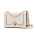 Women's 2024 Spring/Summer Korean Edition Small Fragrant Wind Ling Grid Chain Bag Single Shoulder Handheld Diagonal Cross Fashion Personalized Women's Bag