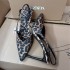 ZA2024 Autumn New Leopard Pattern Pointed Retro Shallow Mouth Versatile Fashion High Heels Single Shoes Ballet Dance Shoes for Women