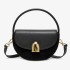 Light luxury niche retro saddle bag 2024 autumn new item, high-end fashion semi-circular shoulder crossbody bag, one piece hair replacement