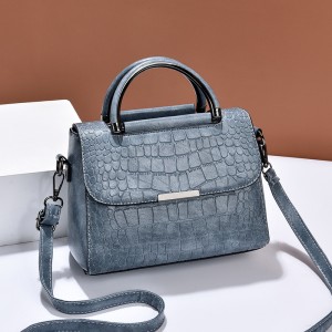 Bag Women's Bag 2024 New Personalized Stone Pattern Shoulder Bag Fashion Retro Large Capacity Handbag One Piece Hair Collection