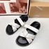 ZA Women's Shoes 2024 New Product Women's Shoes Retro Fashion Trendy Flat Sandals Cross Strap Outdoor Casual Beach Sandals