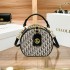 Self owned brand 2024 new women's bag cross-border new fashion trend embroidered small round bag casual shoulder crossbody bag