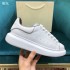 McQueen Little White Shoes for Women 2022 Spring and Autumn New High Quality Genuine Leather Thick soled Interior Height Increase Casual Sports Couple Shoes