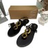 ZA's new 2024 summer round toe straight strap with metal buckle decoration, toe clip sandals, women's back strap, external slippers