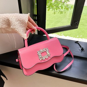 Bags women's bag 2024 new high-end versatile diamond bag niche small square bag cross-border hot selling high-quality crossbody bag