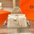 Hong Kong MK counter genuine leather women's bag pillow bag 2024 new fashion retro vintage flower handbag shoulder cross bag