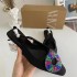 2024 ZA Summer New Fashionable Women's Shoes Black Color Diamond Decorative Details Bare Heels Flat Shoes Sandals for Women