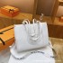 Cross border popular women's bag fashion tote bag large capacity new solid color PU handbag high-end women's crossbody bag