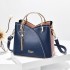 Women's Bag 2024 New Trendy Handbag Korean Edition Color Contrasting Large Capacity Fashion Single Shoulder Crossbody Bag One Piece Hair Collection