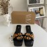 ZA's new 2024 summer studded flat sandals with rivets, women's straight strap, exposed toes, square toe, back air cool slippers, women's trend