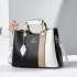 2024 new color blocking middle-aged women's bag versatile casual armpit bag temperament mother bag single shoulder hand-held crossbody bag