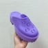 G Home Baotou Cave Shoes Thick soled Women's Slippers for Outdoor Wear 2022 Summer Beach Shoes Women's Sponge Cake Bottom Shoes Trawl Red Style