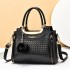 2024 new Korean version large capacity women's bag, fashionable and simple single shoulder crossbody bag, middle-aged mother bag, plaid temperament bag