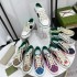 Factory direct sales: G Home 1977 embroidered canvas shoes, women's presbyopia printed color blocked retro casual couple board shoes