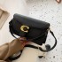 Cross border popular European and American fashionable women's bag 2024 new lychee patterned small square bag for women's handheld single shoulder crossbody bag