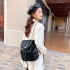 ZA Women's Bag 2024 New Fashionable Backpack Small Fragrant Wind Chain Backpack Simple Shoulder Female College Student Backpack