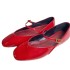 ZA2024 Spring New Product Red Lacquer Leather Mary Jane Women's Shoes Flat Ballet Shoes French Round Head Shallow Mouth Single Shoes