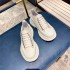 High version McQueen white shoes for women 2022 new model with sponge cake thick sole height increasing casual versatile low top canvas dad shoes