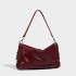 Oil wax heart arrow millennium spicy girl armpit bag 2025 new large capacity multi ring folding single shoulder crossbody tote bag