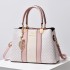 [Shichen Women's Bag] 2024 Spring/Summer New Fashionable Handbag Middle aged Large Capacity Color blocked Single Shoulder Cross Shoulder Bag Trend