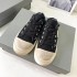 2022 Summer Paris New High Top Canvas Shoes for Women, Aged, Casual, Breathable, Half Dragged, Outdoor, Small Dirty Shoes, Couple, Men