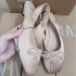 ZA Autumn New Ballet Style Flat Sandals for Women 2024 Butterfly Knot One Straw Headband Sandals French Small Coolers