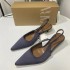 ZA Summer New Collection 2024 Purple Pointed Daily Versatile Rear Strap Small High Heels European and American Fashion Sandals for Women