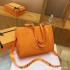 Cross border popular women's bag fashion tote bag large capacity new solid color PU handbag high-end women's crossbody bag