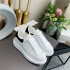 McQueen Little White Shoes for Women 2022 Spring and Autumn New High Quality Genuine Leather Thick soled Interior Height Increase Casual Sports Couple Shoes