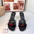 ZA New Product 2024 Autumn Black Water Diamond Fashion Open Toe Pendant Decoration Stiletto Beaded Cherry Sandals