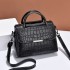 Bag Women's Bag 2024 New Personalized Stone Pattern Shoulder Bag Fashion Retro Large Capacity Handbag One Piece Hair Collection