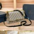 2023 New DIAOLUN Cross border High end Metal Chain Small Square Bag Single Shoulder Crossbody Letter Embroidered Women's Bag