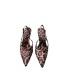 ZA New Product 2024 Autumn/Winter Leopard Pattern Shallow Mouth High Heels with Thin Toe and Strap Fashion High Heels Sandals for Women