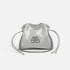 Cross border new niche lucky bag women's bag PU material single shoulder soft bag drawstring cloud chain hand-held crossbody bucket bag