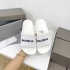 B Home 2023 Summer Paris New Letter Logo One Word Beach Slippers Women's Shoes Couple Shoes Candy Color Women